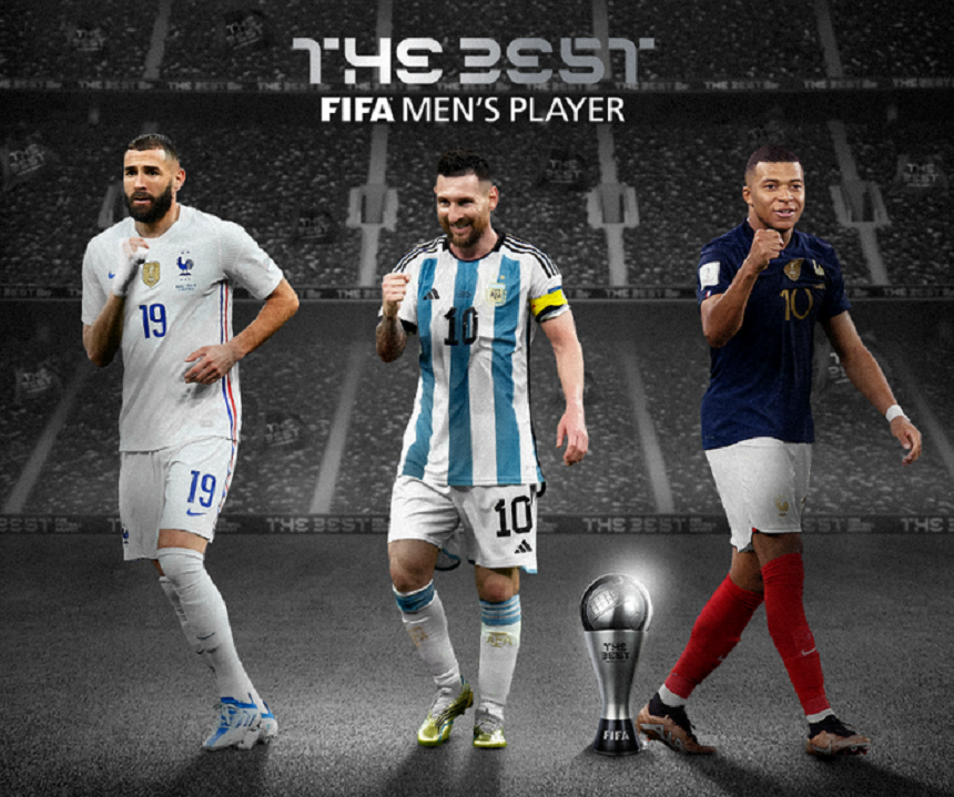 FIFA: Messi, Benzema şi Mbappe sunt finaliştii pentru trofeul The Best