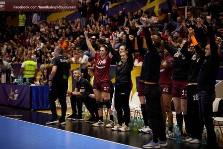 Handbal feminin: Rapid Bucureşti, victorie cu Lokomotiva Zagreb şi va întâlni Krim Ljubljana în optimile Ligii Campionilor