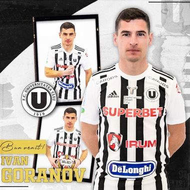 Universitatea Cluj l-a achiziţionat pe fundaşul bulgar Ivan Goranov