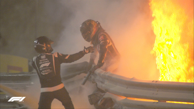 Formula 1: Monopostul ars în terifiantul accident suferit de Romain Grosjean la cursa din Bahrain, în 2020, va fi expus la Madrid