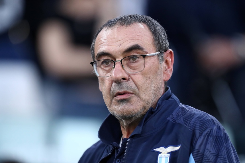 Meciul CFR Cluj – Lazio: Maurizio Sarri – Sper că Petrescu are dreptate când spune că şansele CFR-lui sunt doar de 10 la sută / Probleme în lotul echipei italiene