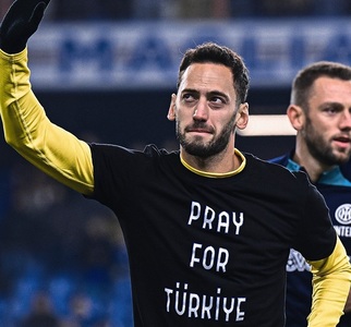 Hakan Calhanoglu le-a dedicat turcilor afectaţi de cutremure premiul de jucătorul meciului Inter – Porto