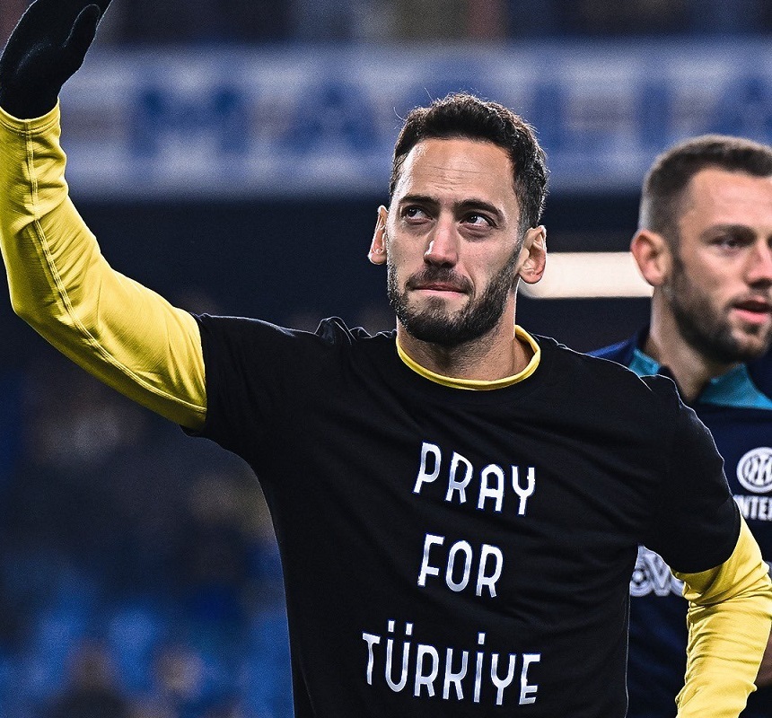 Hakan Calhanoglu le-a dedicat turcilor afectaţi de cutremure premiul de jucătorul meciului Inter – Porto