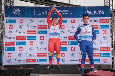 Valentin Creţu, câştigătorul Cupei Naţiunilor la sanie simplu masculin. Medalii pentru România la Winterberg