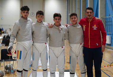 Scrimă - CE Tallinn: România a câştigat titlul continental la sabie masculin juniori