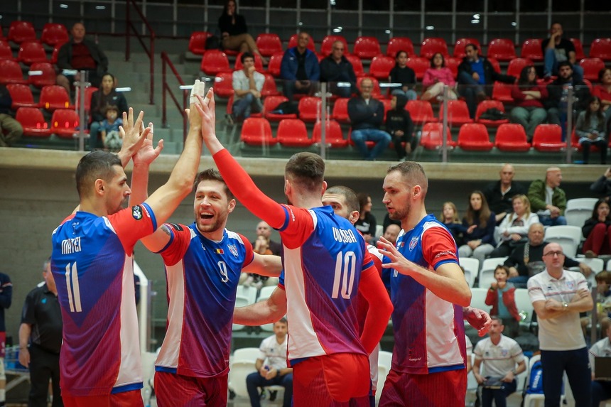 Volei masculin: Steaua Bucureşti, victorie cu CSM Suceava şi încheie sezonul regulat pe primul loc