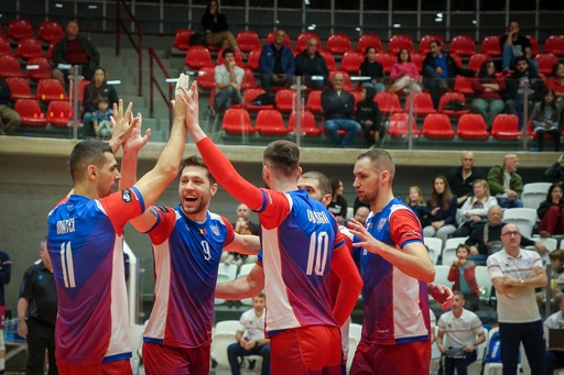Volei masculin: Victorii pentru gazde în primul meci din faza play-off a Diviziei A