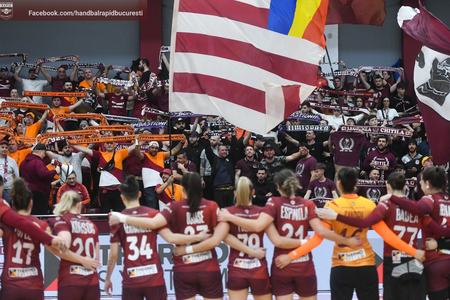 Handbal feminin, Liga Campionilor: Rapid Bucureşti s-a calificat în sferturi, fază în care va juca cu Vipers, deţinătoarea trofeului