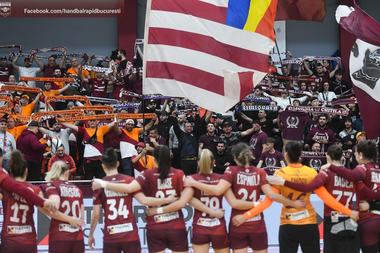 Handbal feminin, Liga Campionilor: Rapid Bucureşti s-a calificat în sferturi, fază în care va juca cu Vipers, deţinătoarea trofeului
