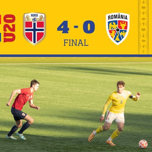 Naţionala U20 a fost învinsă de selecţionata similară a Norvegiei, scor 4-0, într-un meci amical