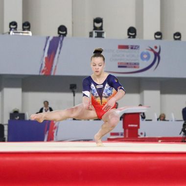 Gimnastică: Alexia Gabriela Vănoagă, medalie de argint în finală la bârnă, la CM de juniori din Antalya