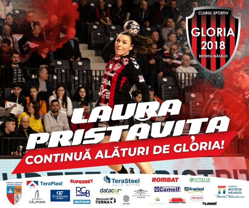 Handbal feminin: Centrul Laura Pristăviţa a semnat prelungirea contractului cu Gloria Bistriţa