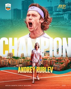 Andrei Rublev a câştigat turneul de la Monte Carlo, primul său trofeu ATP Masters 1000