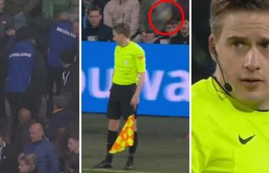 Ţările de Jos: Meci de fotbal întrerupt după ce un tuşier a fost lovit de un pahar de plastic aruncat din tribună