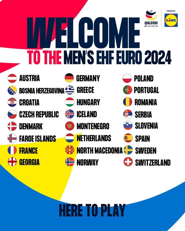Handbal masculin: Echipele calificate la turneul final al Campionatului European din 2024, între care şi România
