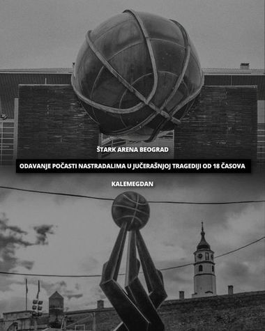 Masacrul din Serbia: Moment de reculegere înainte de meciul de baschet Partizan Belgrad - Real Madrid. Activităţile din jurul partidei, anulate