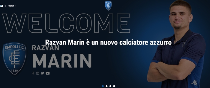 Serie A: Empoli, cu Răzvan Marin titular, a învins pe Salernitana, scor 2-1