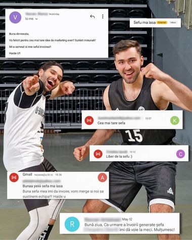 Baschet: U BT Cluj a lansat pentru fani învoirea de la şefi, ca să facă poată asista în deplasare la meciul 2 din finala cu CSM Oradea