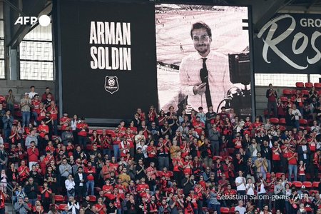 Omagiu la meciul Rennes - Troyes pentru Arman Soldin, jurnalistul AFP ucis în Ucraina