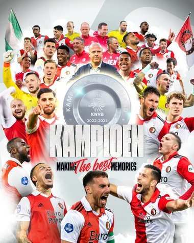 Feyenoord Rotterdam a câştigat pentru a 16-a oară titlul de campioană în Ţările de Jos