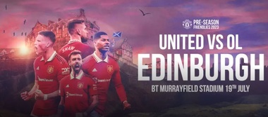 Un meci amical între Olympique Lyon şi Manchester United se va disputa pe 19 iulie, în Scoţia, pe stadionul Murrayfield