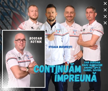 CSA Steaua continuă colaborarea cu întreg staff-ul tehnic al echipei de volei masculin