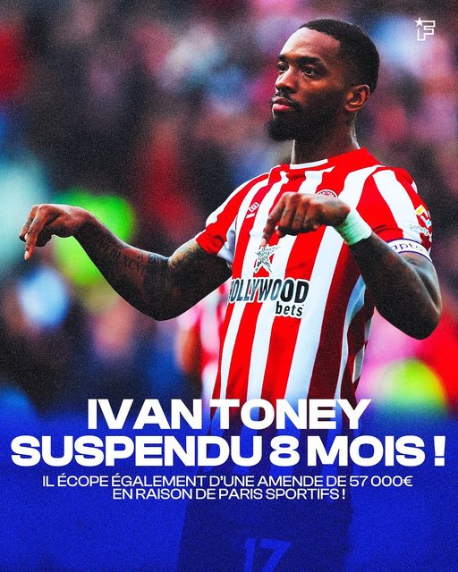 Brentford: Atacantul Ivan Toney a primit o pedeapsă redusă, deoarece este dependent de jocurile de noroc