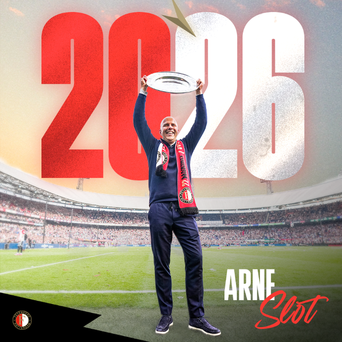 Antrenorul Arne Slot şi-a prelungit contractul cu Feyenoord până în 2026