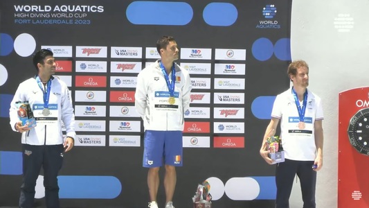 Constantin Popovici a câştigat Cupa Mondială de high diving de la Fort Lauderdale