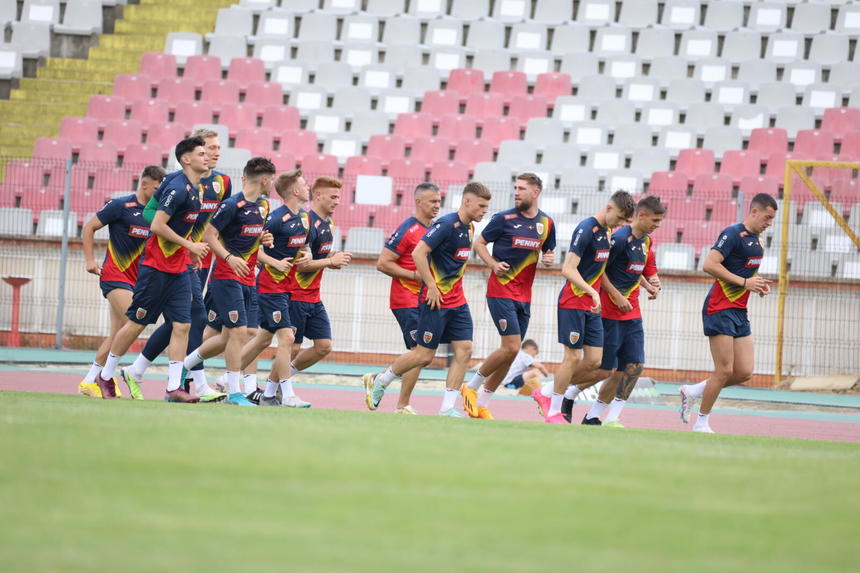 Tricolorii U21 au făcut primul antrenament în perspectiva Campionatului European