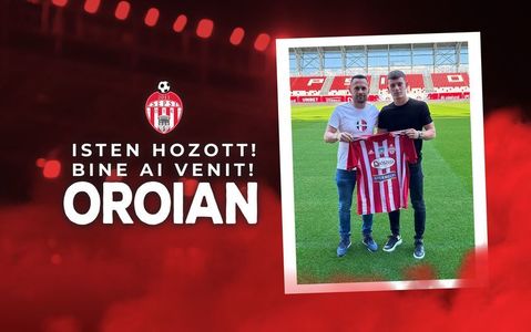 Fotbal: Tânărul jucător Darius Oroian a semnat cu Sepsi