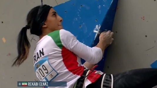 Iranianca Elnaz Rekabi a participat la primul turneu de escaladă după ce anul trecut a concurat fără hijab