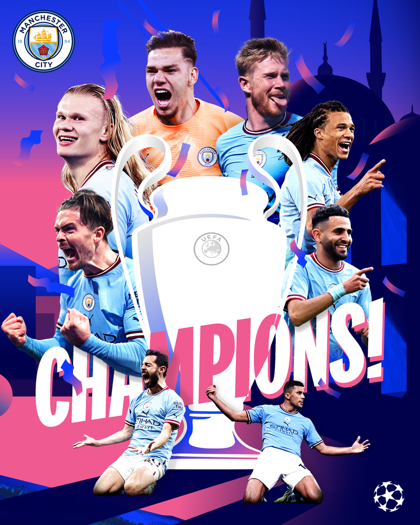 UPDATE - Manchester City a câştigat pentru prima dată Liga Campionilor. Este un sezon istoric pentru City, care a triumfat şi în campionatul şi Cupa Angliei. Jucătorii au primit trofeul / Ce au declarat reprezentanţii echipei Manchester City