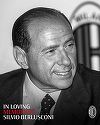 AC Milan, omagiu pentru Silvio Berlusconi: Vă mulţumim, domnule preşedinte. Întotdeauna alături de noi!