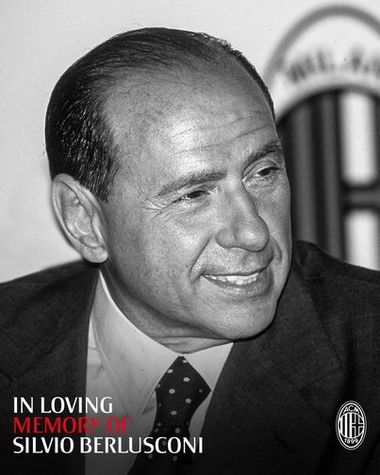AC Milan, omagiu pentru Silvio Berlusconi: Vă mulţumim, domnule preşedinte. Întotdeauna alături de noi!