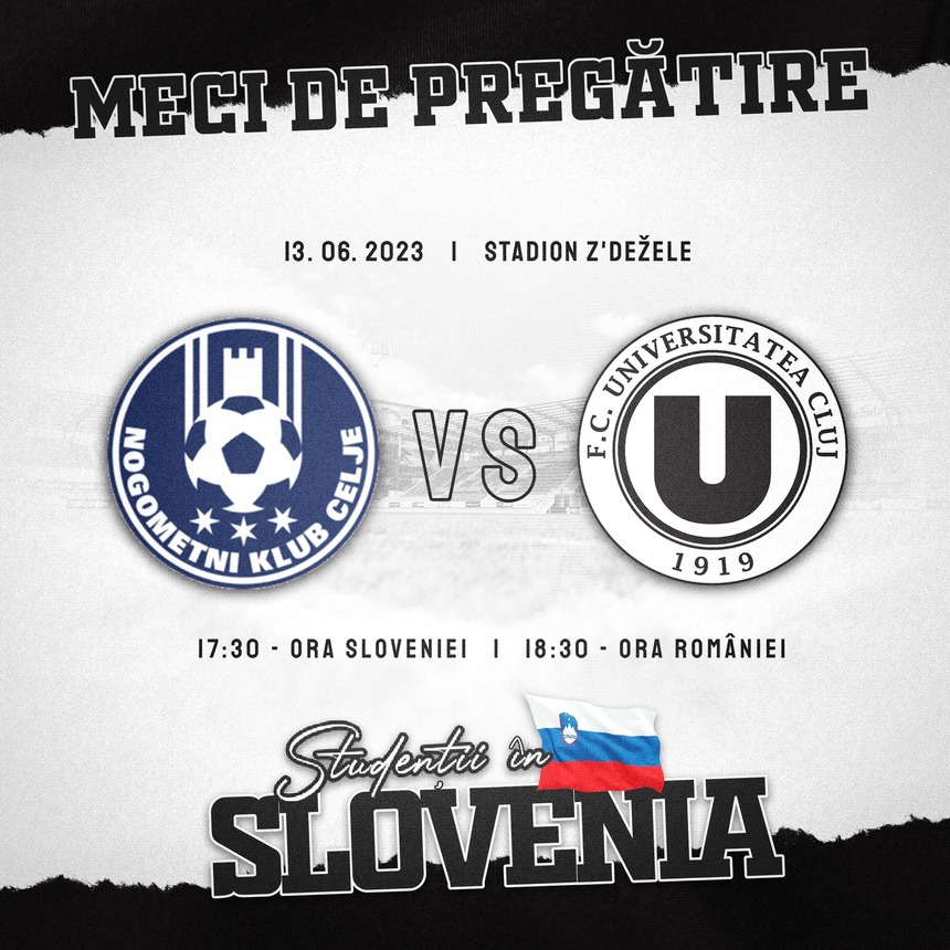 Superliga: Universitatea Cluj începe de marţi seria meciurilor amicale