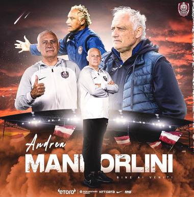 Andrea Mandorlini a revenit la conducerea tehnică a CFR Cluj. Gruparea clujeană anunţă şi venirea a doi jucători