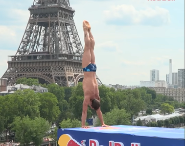 Constantin Popovici a obţinut a doua victorie consecutivă în Red Bull Cliff Diving World Series 2023 - VIDEO