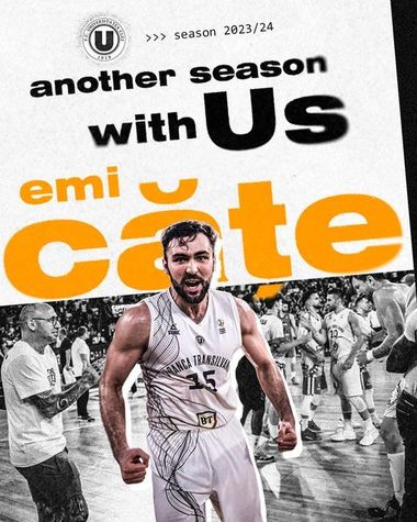 Baschet: Emanuel Căţe şi-a prelungit contractul cu echipa U BT Cluj