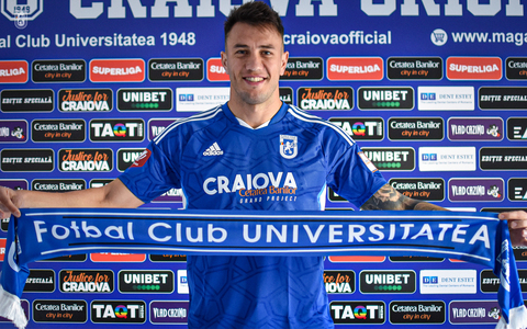 FCU Craiova anunţă venirea fundaşului Gabriel Compagnucci