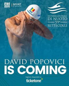 David Popovici a câştigat cursa de 100 m liber la Internaţionalele Italiei, Sette Colli