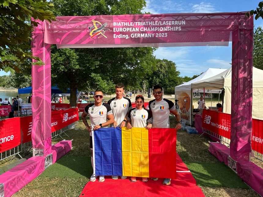 FRNPM: Încă trei medalii pentru România la Campionatul European de Biatlon, Triatlon şi Laser Run