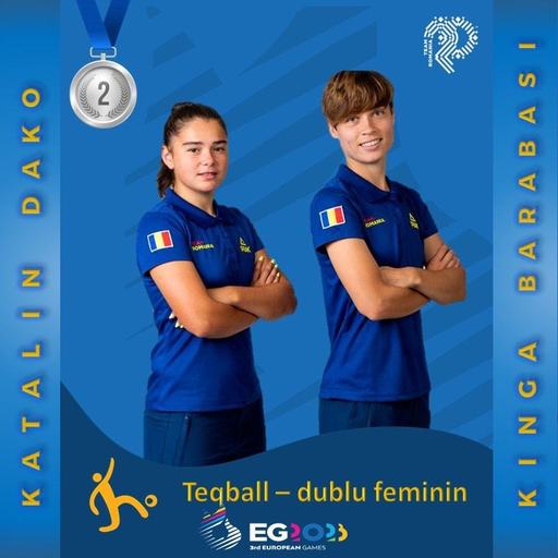 Jocurile Europene: Încă o medalie pentru România – argint la teqball