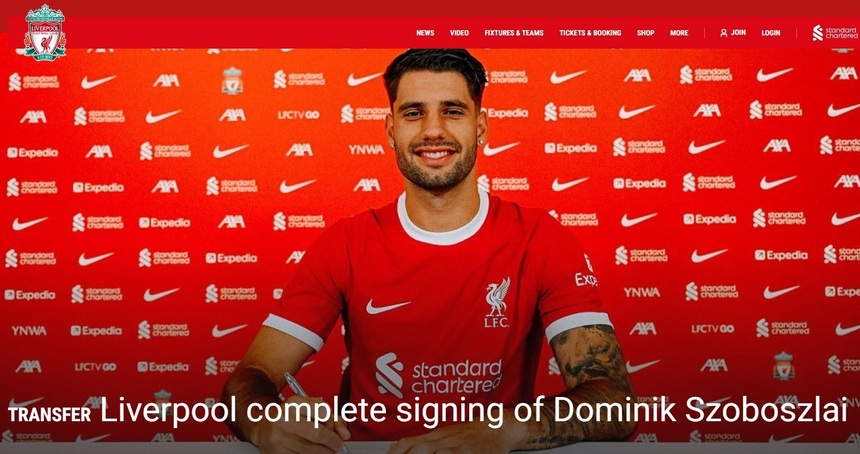 Dominik Szoboszlai s-a transferat la FC Liverpool

