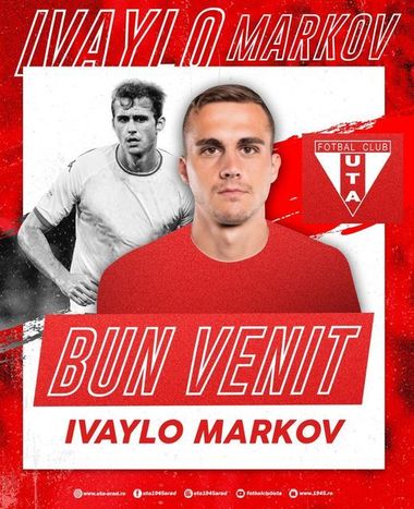 Superliga: UTA l-a achiziţionat pe bulgarul Markov