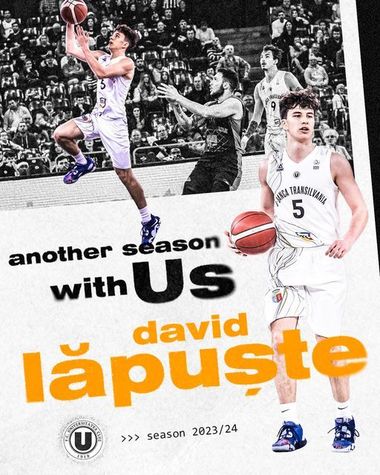 Baschet masculin: David Lăpuşte şi-a prelungit contractul cu UBT Cluj