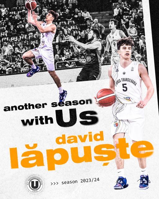 Baschet masculin: David Lăpuşte şi-a prelungit contractul cu UBT Cluj