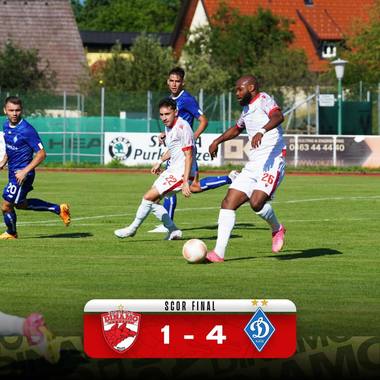 Dinamo Bucureşti a fost învinsă de Dinamo Kiev, scor 1-4, în meci amical