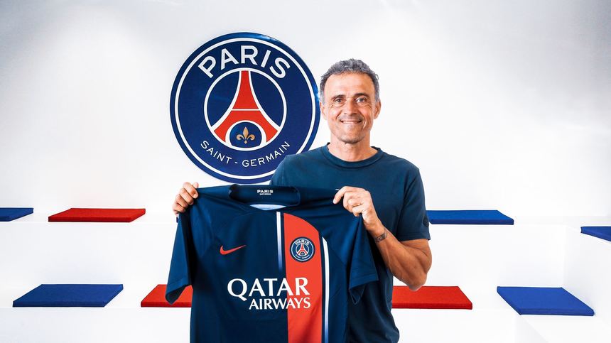 Luis Enrique, de săptămâna trecută antrenorul echipei PSG, este cazat la centrul de antrenament al clubului francez