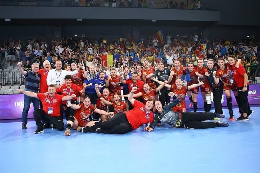 Handbal feminin: România, victorie cu Elveţia şi s-a calificat în semifinalele CE U19, de la Piteşti/Mioveni
